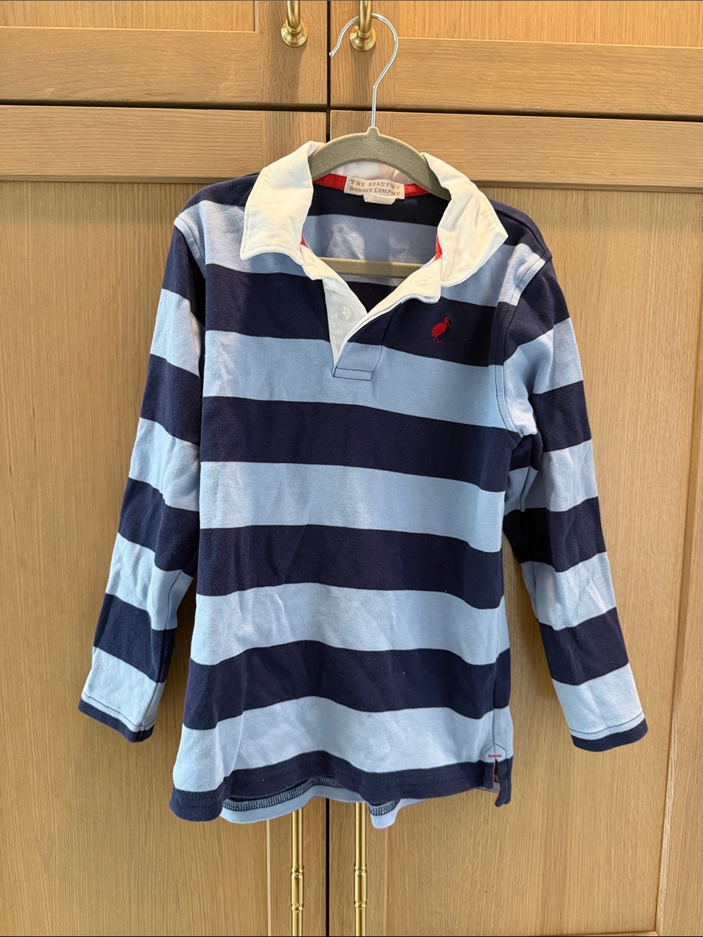 Classic Striped Rugby Shirt - Navy & Light Blue